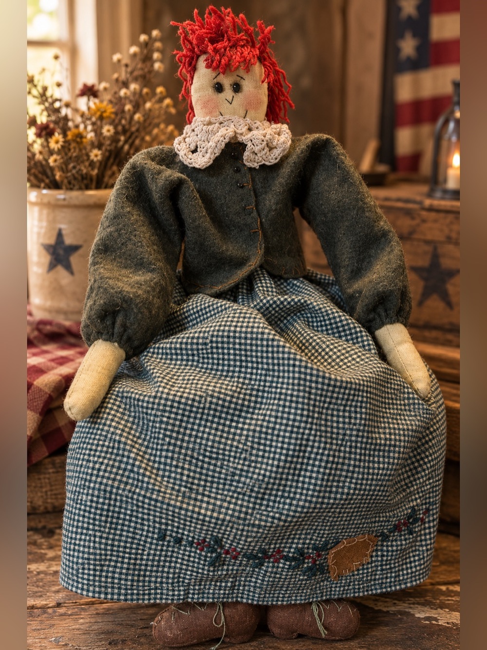 Primitive Folk Art Rag Doll